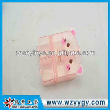 OEM cute bear shaped cute storage plastic box